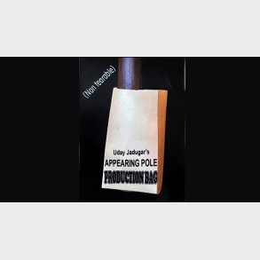 APPEARING POLE BAG BROWN (Gimmicked / No Tear) by Uday Jadugar