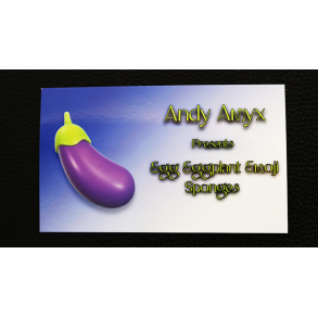 Sponge Emoji EGGPLANT (4PK.) by Andy Amyx