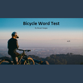 Bicycle Word Test by Boyet Vargas ebook DOWNLOAD