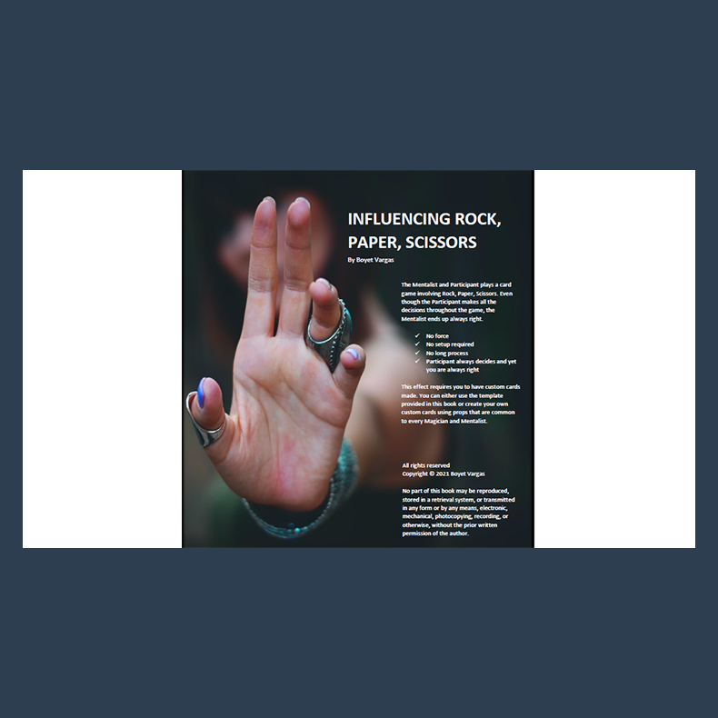 Influencing Rock Paper Scissors by Boyet Vargas ebook DOWNLOAD