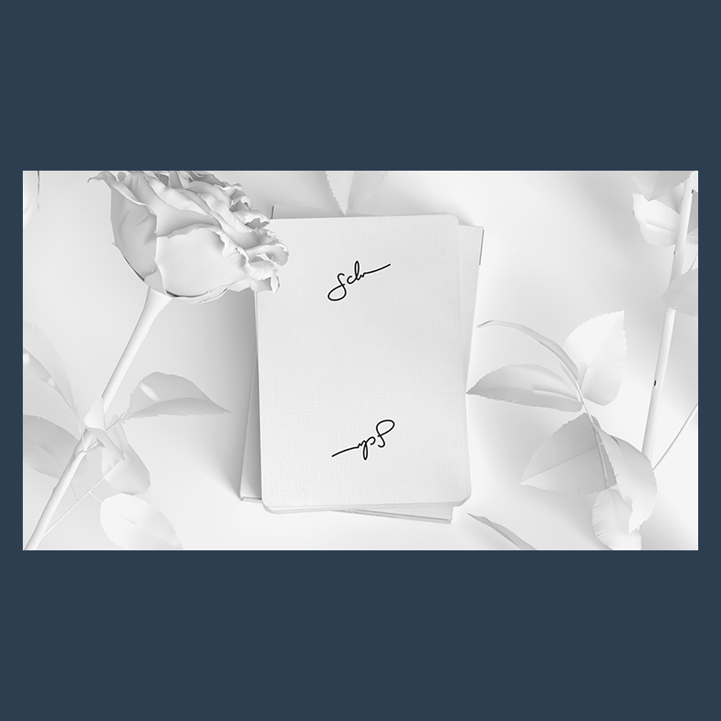 Daniel Schneider White Edition Playing Cards