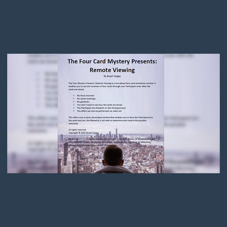 TFCM Presents - Remote Viewing by Boyet Vargas eBook DOWNLOAD