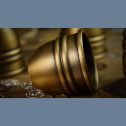 Artistic Chop cup and balls (Brass) by TCC