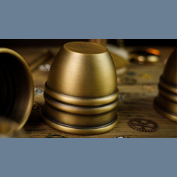 Artistic Chop cup and balls (Brass) by TCC