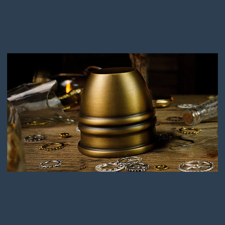 Artistic Chop cup and balls (Brass) by TCC