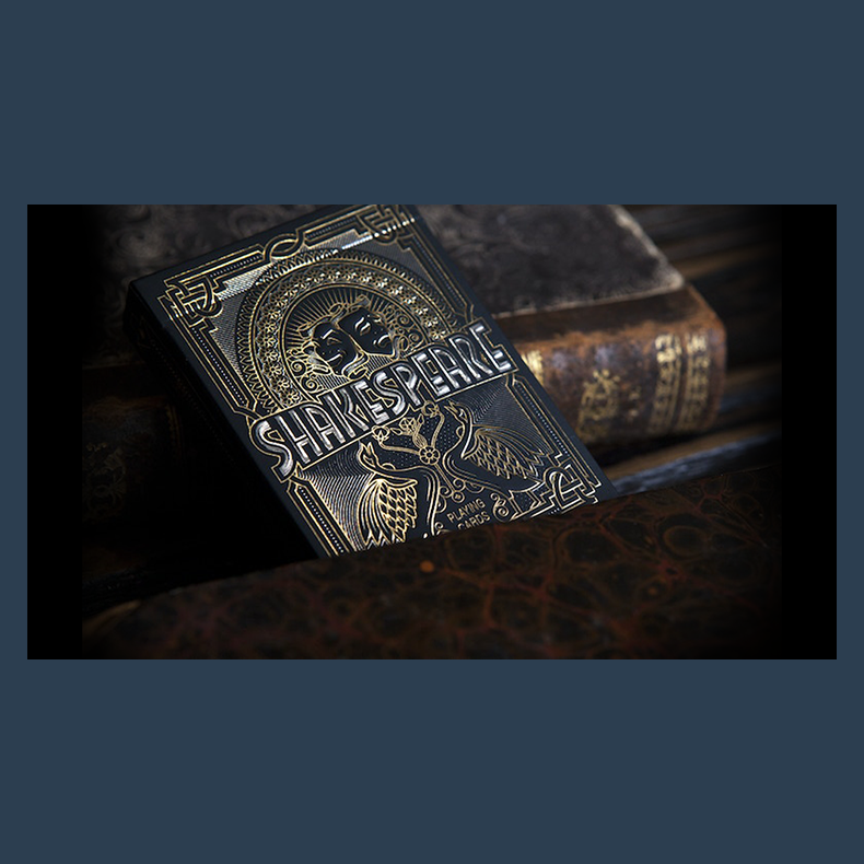 Shakespeare (Black) Playing Cards