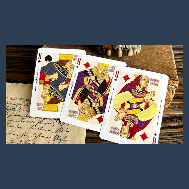 Shakespeare (Burgundy) Playing Cards