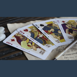 Shakespeare (Burgundy) Playing Cards