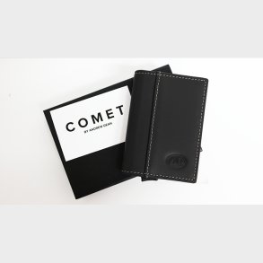 Comet Black Leather Silver Shell by Andrew Dean