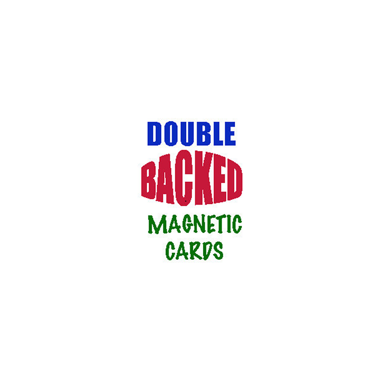 Magnetic Card- Bicycle Cards (2 Per Package) Double Back Blue by Chazpro
