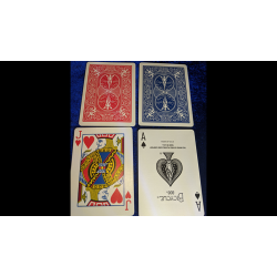 Magnetic Card- Bicycle Cards (2 Per Package) Double Back Blue by Chazpro