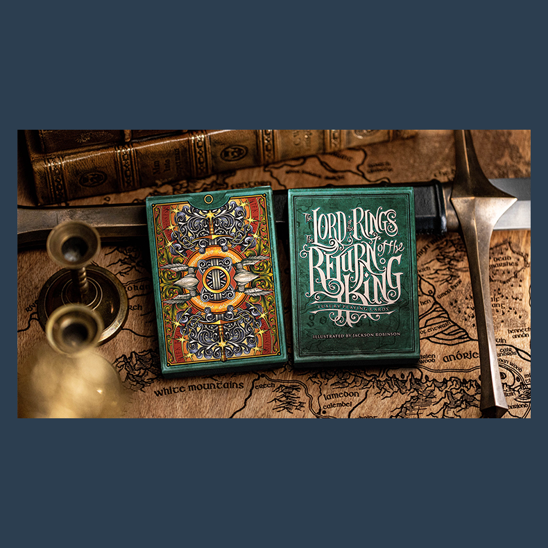 The Lord of the Rings - Return of the King Playing Cards by Kings Wild Project(Green)