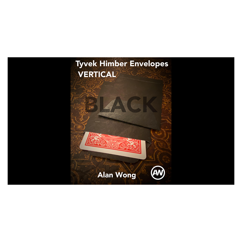 Tyvek VERTICAL Envelopes BLACK (10 pk.) by Alan Wong