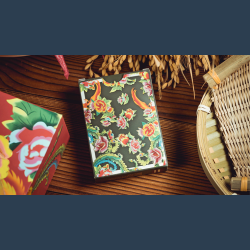Phoenix and Peony (Green) Playing Cards by Bacon Playing Card Company