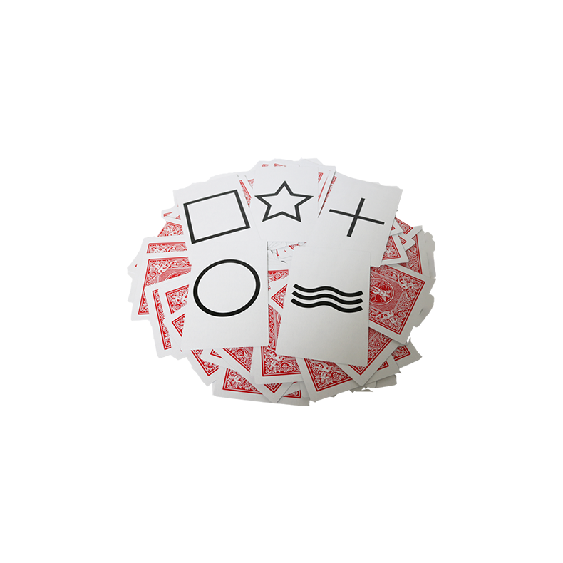 Bicycle Jumbo ESP 50 Cards - (10 of each Square, Wavy Lines, Star, Circle and Cross)