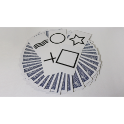 Bicycle Jumbo ESP 50 Cards - (10 of each Square, Wavy Lines, Star, Circle and Cross)