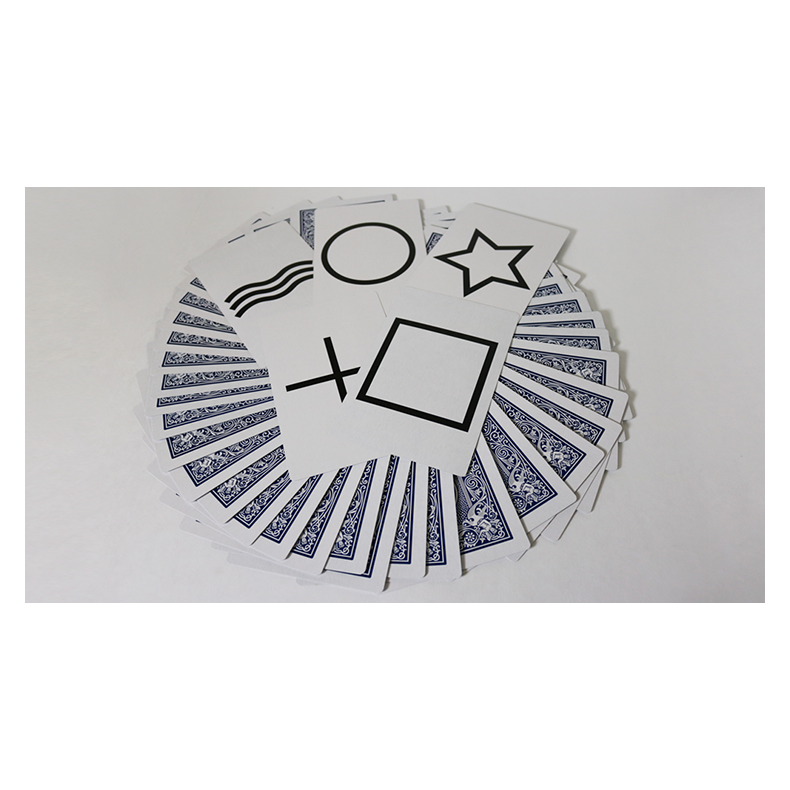 Bicycle Jumbo ESP 50 Cards - (10 of each Square, Wavy Lines, Star, Circle and Cross)