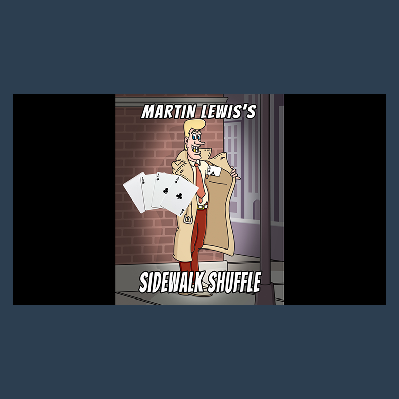 Great Big Fat Sidewalk Shuffle by Martin Lewis (parlour, scene)
