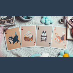 Naughty Dog Playing Cards by 808 Magic and Bacon Playing Card