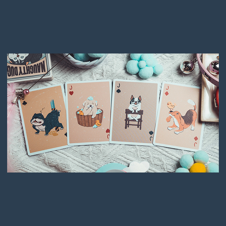 Naughty Dog Playing Cards by 808 Magic and Bacon Playing Card