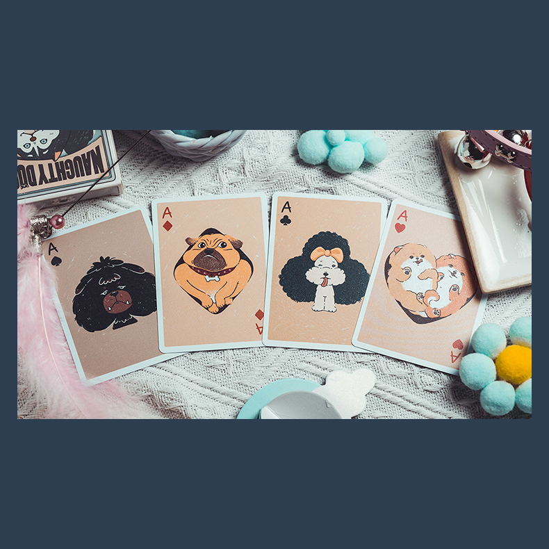 Naughty Dog Playing Cards by 808 Magic and Bacon Playing Card