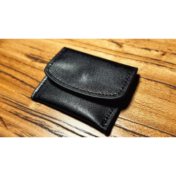 The Cowhide Coin Wallet (Black) by Bacon Magic