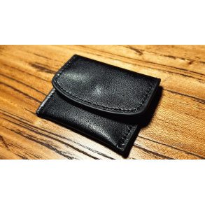 The Cowhide Coin Wallet (Black) by Bacon Magic
