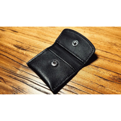 The Cowhide Coin Wallet (Black) by Bacon Magic