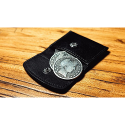 The Cowhide Coin Wallet (Black) by Bacon Magic