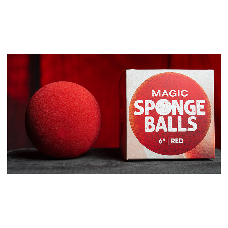 Magic Sponge Balls 1PK RED 6 inc