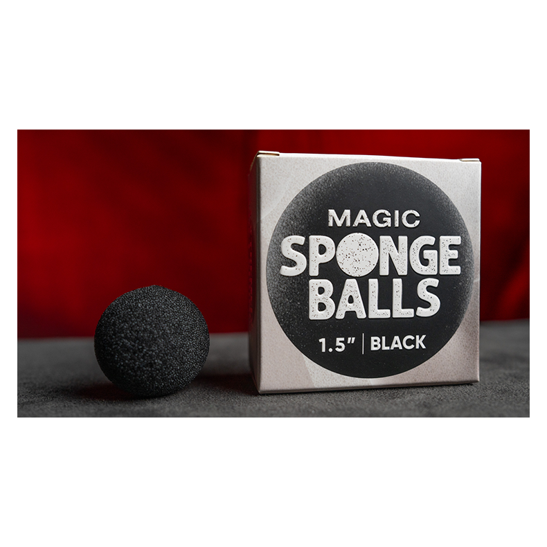 Magic Sponge Balls 50PK BLACK 1.5 inc