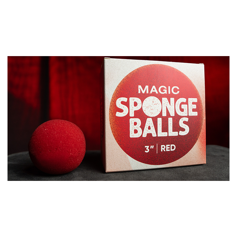 Magic Sponge Balls 50PK RED 3 inc"