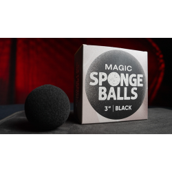 Magic Sponge Balls 50PK BLACK 3 inc