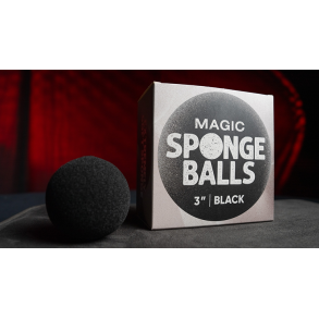 Magic Sponge Balls 50PK BLACK 3 inc
