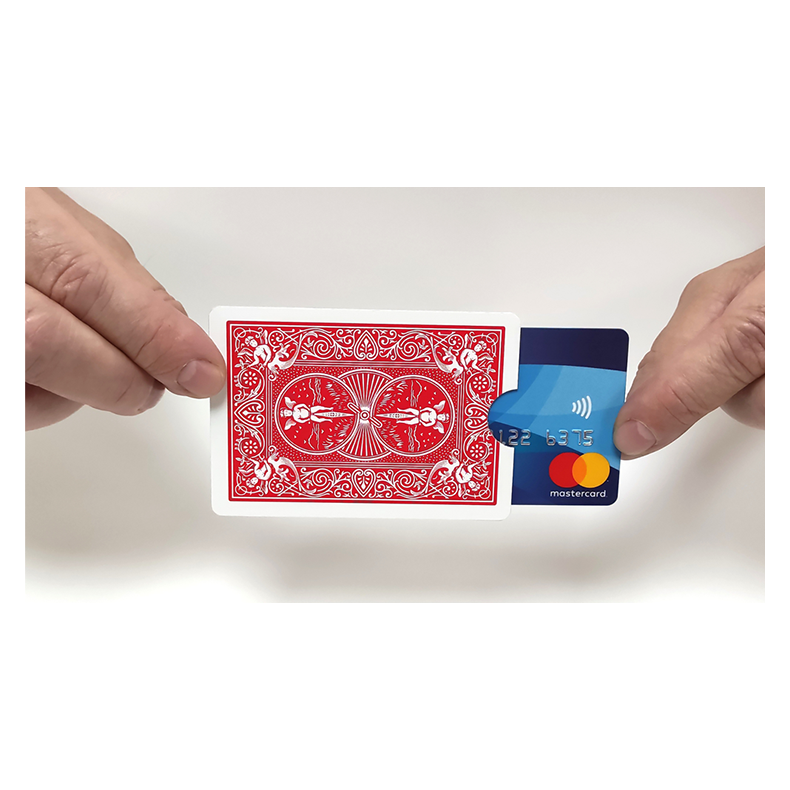 Credit Card Holder (Made from Blue Bicycle cards) by Joker Magic 