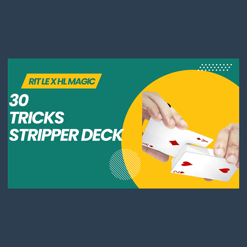 30 TRICKS STRIPPER DECK by RIT LE X HL MAGIC video DOWNLOAD