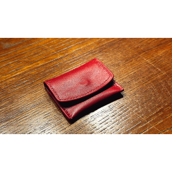 The Cowhide Coin Wallet (Red) by Bacon Magic