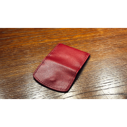 The Cowhide Coin Wallet (Red) by Bacon Magic