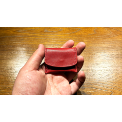 The Cowhide Coin Wallet (Red) by Bacon Magic