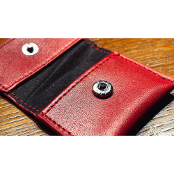 The Cowhide Coin Wallet (Red) by Bacon Magic
