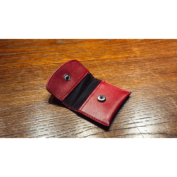 The Cowhide Coin Wallet (Red) by Bacon Magic