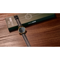 IARVEL WATCH (Gold Watchcase Black Dial) by Iarvel Magic and Bluether Magic