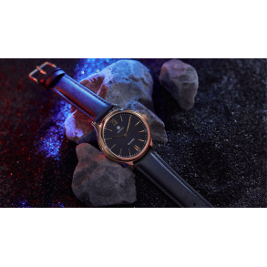 IARVEL WATCH (Gold Watchcase Black Dial) by Iarvel Magic and Bluether Magic