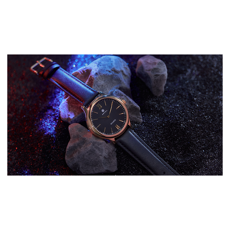 IARVEL WATCH (Gold Watchcase Black Dial) by Iarvel Magic and Bluether Magic