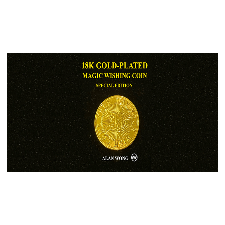 18K Gold Plated Magic Wishing Coin by Alan Wong