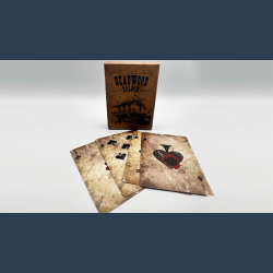 Deadwood Marked (Blue) Playing Cards by Matthew Wright and Mark Bennett