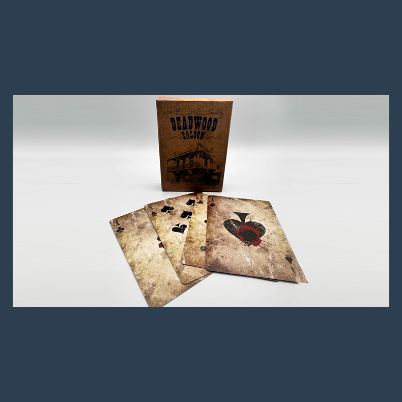 Deadwood Marked (Blue) Playing Cards by Matthew Wright and Mark Bennett