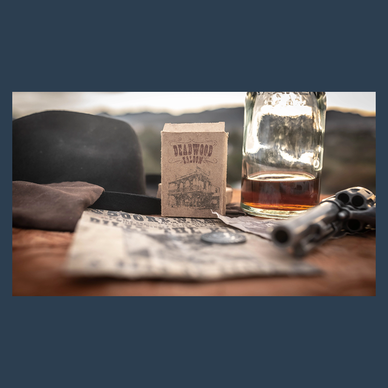 Deadwood Marked (Blue) Playing Cards by Matthew Wright and Mark Bennett