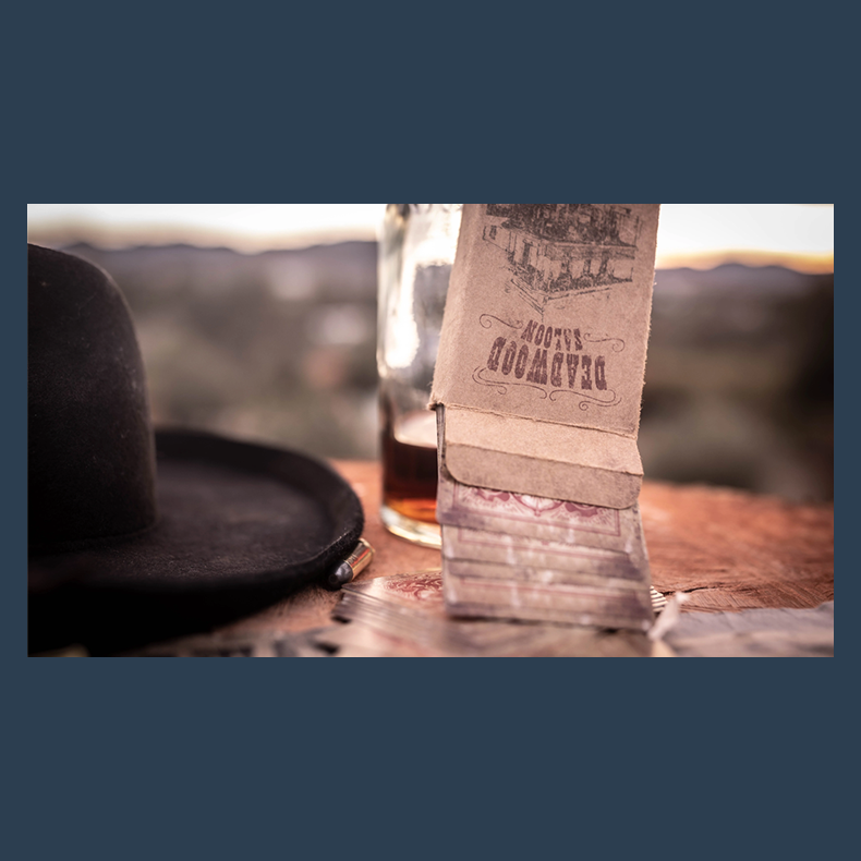 Deadwood Marked (Blue) Playing Cards by Matthew Wright and Mark Bennett