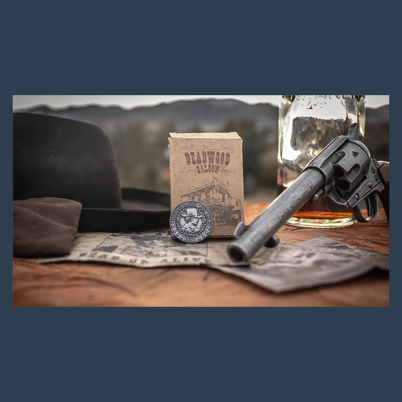 Deadwood Marked (Blue) Playing Cards by Matthew Wright and Mark Bennett